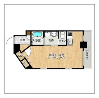 ヴィアーレ大橋【1005号室】の間取り