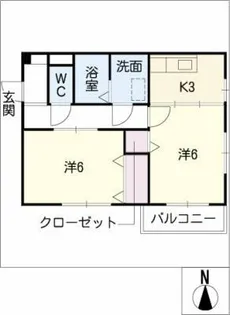 サンいしばし【2階】の間取り