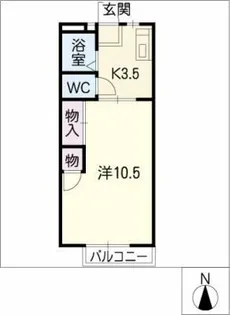 クレベールI【2階】の間取り