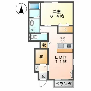 グレイスフィールド【1階】の間取り