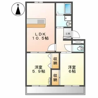 ラポール【3階】の間取り