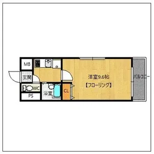 アリビオ天神東【706号室】の間取り