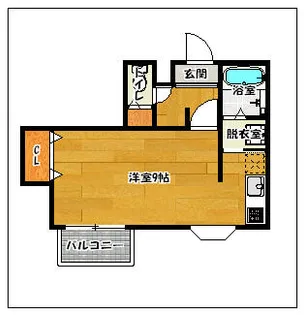 ドームサウス【102号室】の間取り
