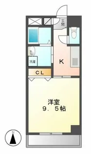 ライジングヴィラ葵【606号室】の間取り