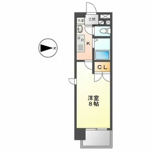 パルティール上前津【7階】の間取り
