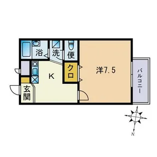 アムールPrintemps【202号室】の間取り