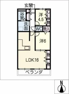 メゾン・ド・オーシマⅠ【2階】の間取り