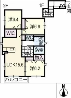 マストタウン一宮天王【2階】の間取り