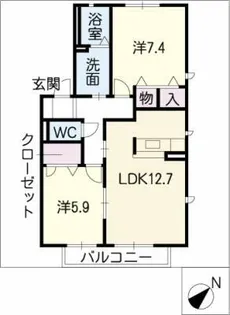 ステラB棟【2階】の間取り