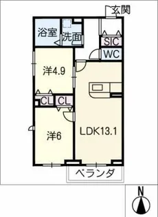 Cheverny【3階】の間取り
