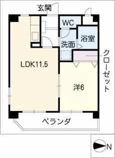 アール・ド・ヴィーヴル【3階】の間取り