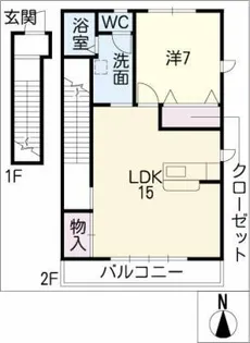 Stadt Ankum B棟【2階】の間取り