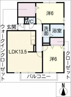 エスポワール【1階】の間取り