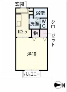 アルジャン室町Ⅱ【2階】の間取り