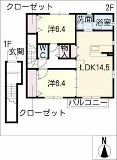 ストラトス シラトリ【2階】の間取り