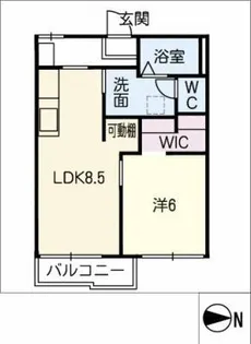 クレードルMayA・B棟【1階】の間取り