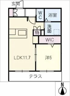 al sole【1階】の間取り