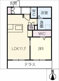 al sole【1階】の間取り