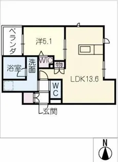 al sole【2階】の間取り