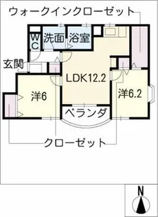 プリメーラ神守【3階】の間取り