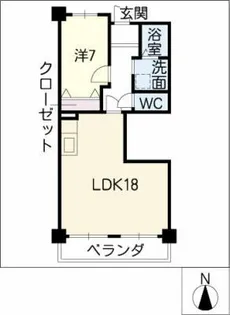 ウィンコート白川【14階】の間取り