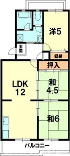 エクセルコート【405号室】の間取り