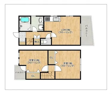 エスト クレール【101号室】の間取り