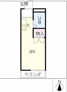 プチマンション江南【2階】の間取り