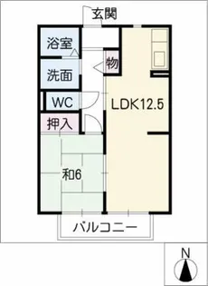 ラ・ヴランシュ【2階】の間取り