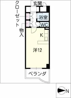 3rd FUKUYA【4階】の間取り