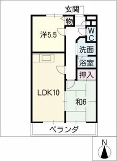 リバーサイドタウン二宮【3階】の間取り