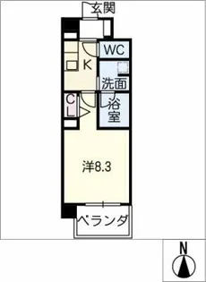 フォンティーヌ川名【1階】の間取り