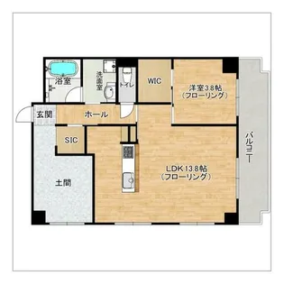 シャンボール第2西公園【5階】の間取り