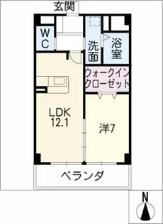 プレドラガール【2階】の間取り