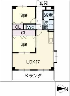 イーストヒル元町【3階】の間取り