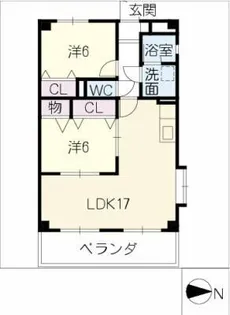 イーストヒル元町【3階】の間取り