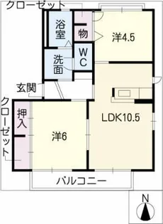 グランデュール・M A棟【2階】の間取り