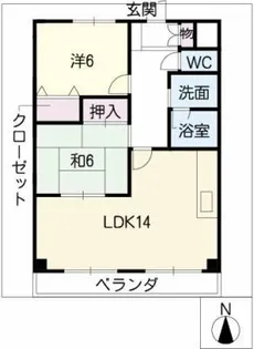 シャンポールはるⅡ【2階】の間取り