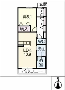 プレミアス名駅南【2階】の間取り