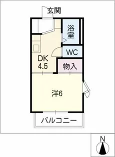 コウジィコート A棟【2階】の間取り