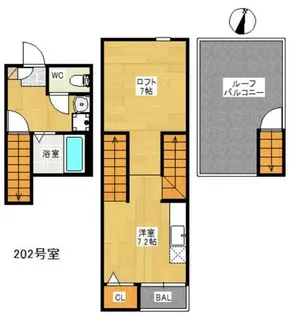 MAISONETIC amanpuri【202号室】の間取り