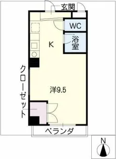 大口平和マンション【4階】の間取り