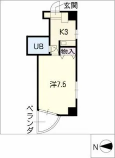 シティヴィラ植田【6階】の間取り