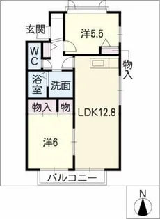 カーサディアス8【2階】の間取り
