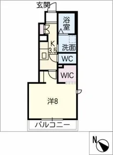 プロヌーブ・ツー【1階】の間取り