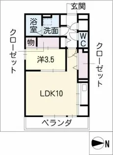 グレイスコート【3階】の間取り