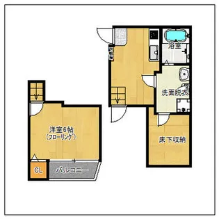 コンフォートベネフィス井尻8【101号室】の間取り