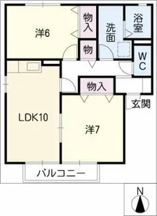 フォレストパレスB棟【2階】の間取り