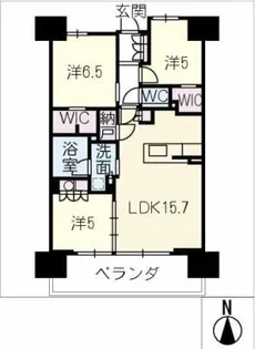 シティタワー丸の内【12階】の間取り