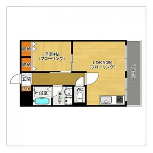 ダイアパレス大手門【4階】の間取り